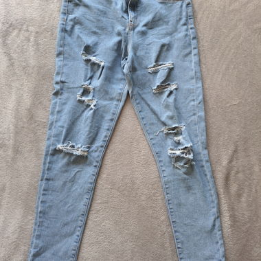 Light Blue Slim Destroy Jeans