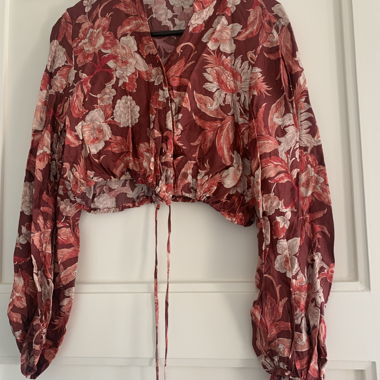 Top corto floreale ZARA