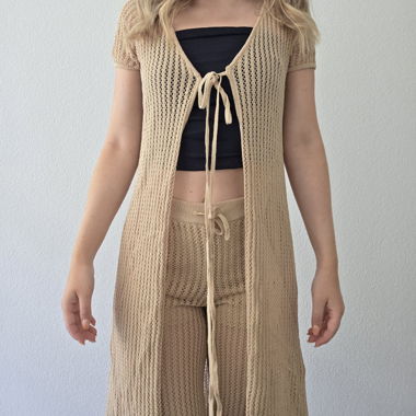 Ensemble pantalon - gilet pour la plage 