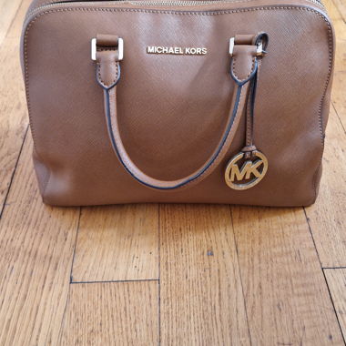 Borsa Marrone Michael Kors con Doppi Manici