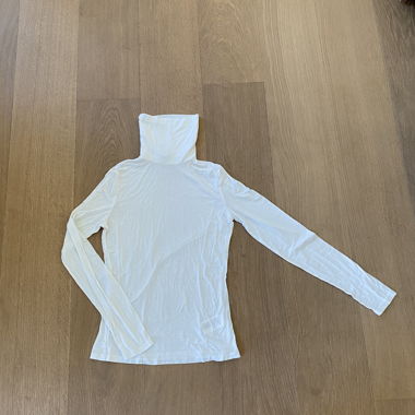 Top bianco a collo alto Gr. S - H&M, NUOVO