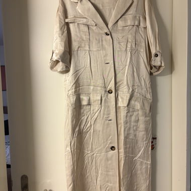 Beige H&M Coat Dress