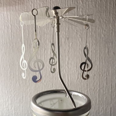 Bougeoir carrousel clé de sol /candle carousel 