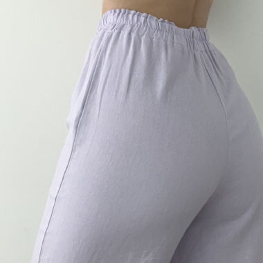 Purple Linen Pants from Subdued