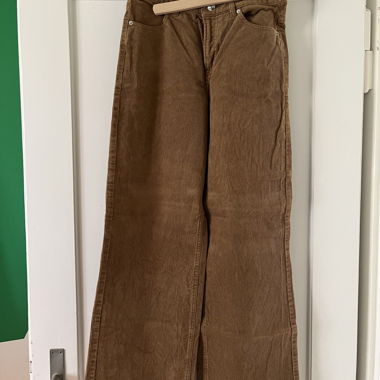 Brown ribbed trousers