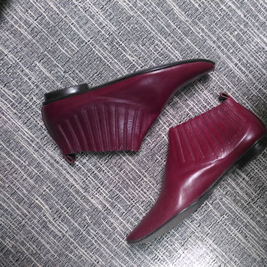 Weinrote Ankleboots von Stefi Talman 