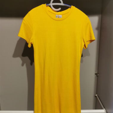 Yellow H&M T-shirt dress M