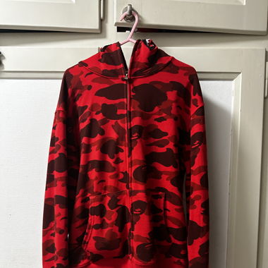 BAPE STA Rouge Camo Hoodie