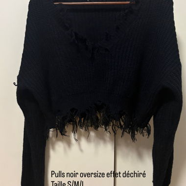 Black knit sweater 