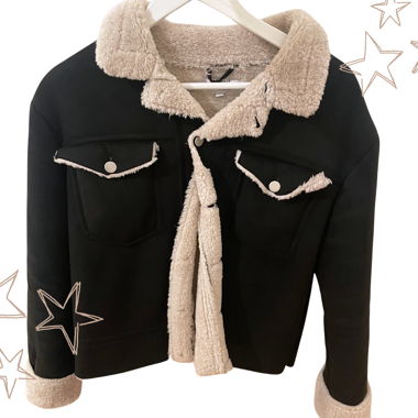 short black coat