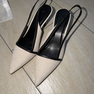 H&M Fabric Kitten Heels