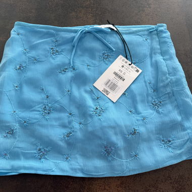 Bershka Blue Mini Skirt XS