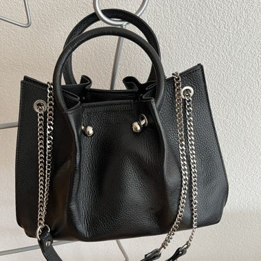 Borsa originale in pelle nera