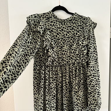 Langarm Kleid Animalprint