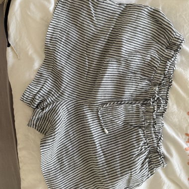 Striped Mango Short Shorts