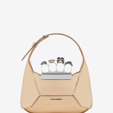 ALEXANDER MCQUEEN Copper-coloured leather handbag
