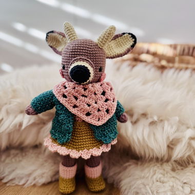 Peluche Amigurumi au crochet – Cerf