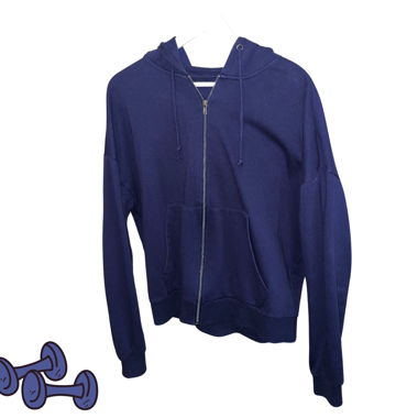 oversized zip-up hoodie