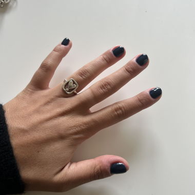 ensoie heart ring (925 sterling silver)