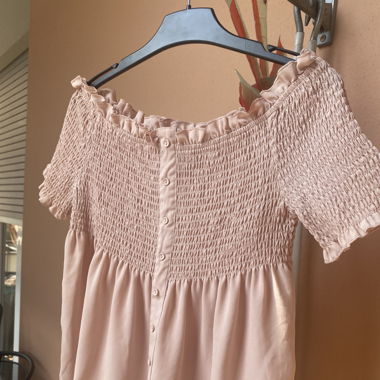 Maglia/crop rosa cipria
