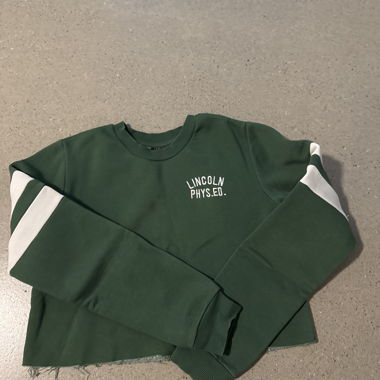 Pull de sport vert TOPSHOP