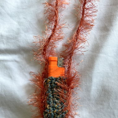 Feuerzeug Halter gehäkelt 