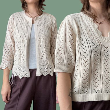 JDY Cardigan en maille crème (lot) 