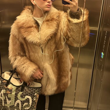 Cappotto in eco-pelliccia