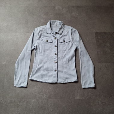 Veste en jean bleu clair