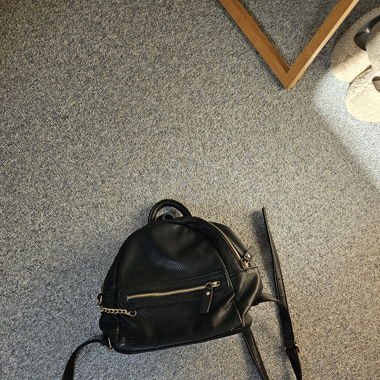 Black small backpack