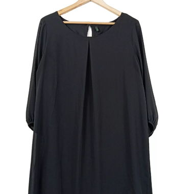 Stile Benetton Schwarzes Cocktail Party Kleid 