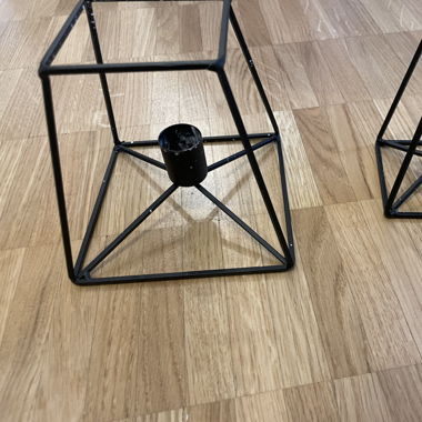 Black candle holders