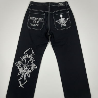 HCW Heaven Can Wait Baggy Denim - Skeleton Edition