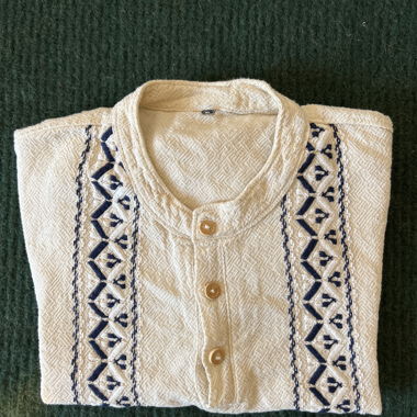 Beige Embroidered Shirt