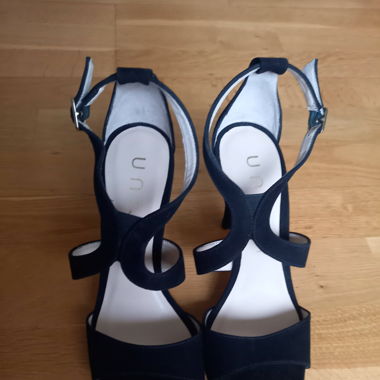 Sandaletten Wildleder schwarz
