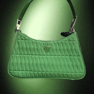 Sac d'épaule Guess vert