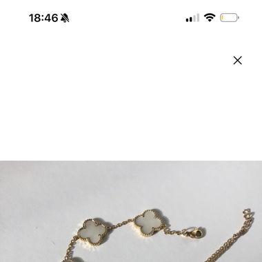 Bracciale bianco Clover