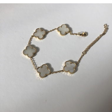 Bracciale bianco Clover