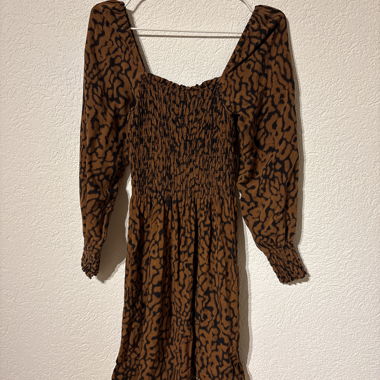 Vestito autunnale, off-shoulder, taglia S