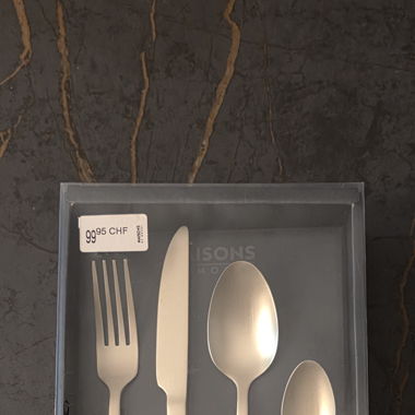Set di 24 posate color oro opaco