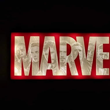 Marvel Logo Lampe