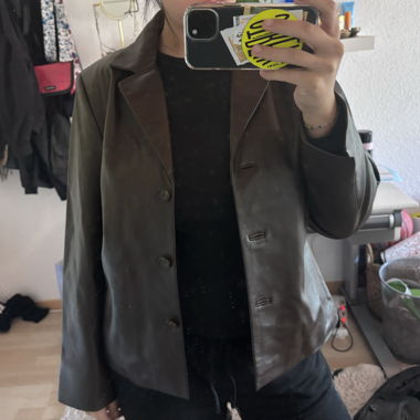 Brown leather Jacket