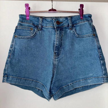 Short en jean taille haute