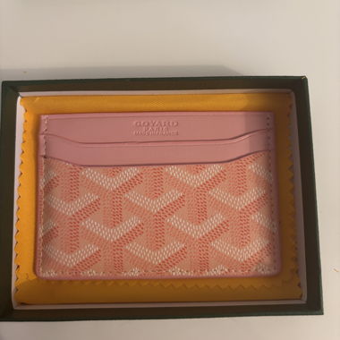 Porta carte Goyard rosa