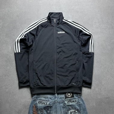 Vintage Adidas Firebird Track Jacket Black S
