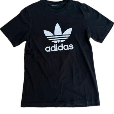 Schwarzes Adidas Trefoil T-Shirt