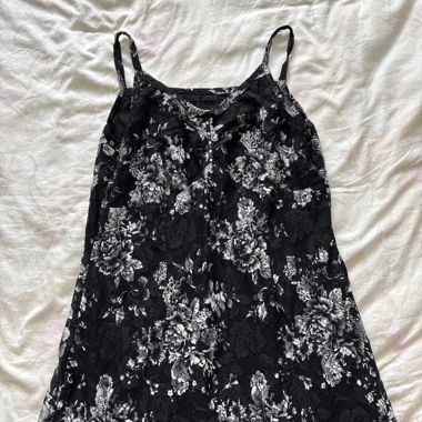 Long floral lace dress