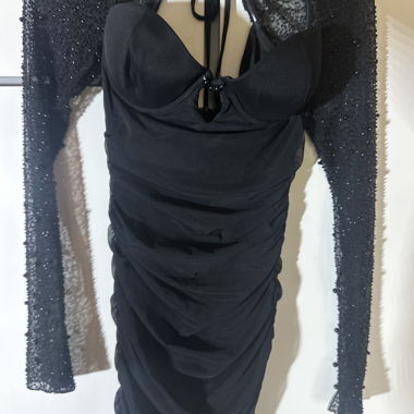 Robe de soirée noire OhPolly