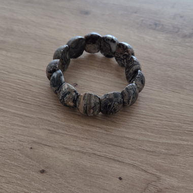 Dark Stone Bead Bracelet