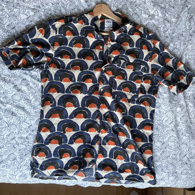 Zara patterned short-sleeve shirt